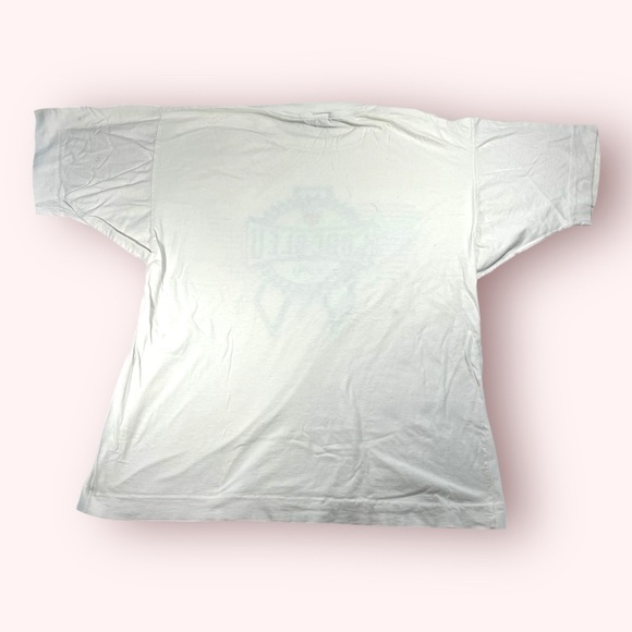 Vintage Single Stitch Code Bleu White and Blue Short Sleeve Tee T-shirt Men’s - Picture 2 of 8